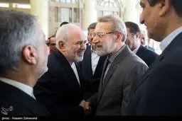 خوش و بش لاریجانی و ظریف