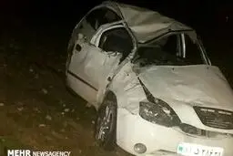 نوزاد ۸ ماهه قربانی حادثه واژگونی خودرو