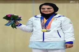 عکس/ بانوی طلایی ایران در اینچئون