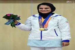 عکس/ بانوی طلایی ایران در اینچئون