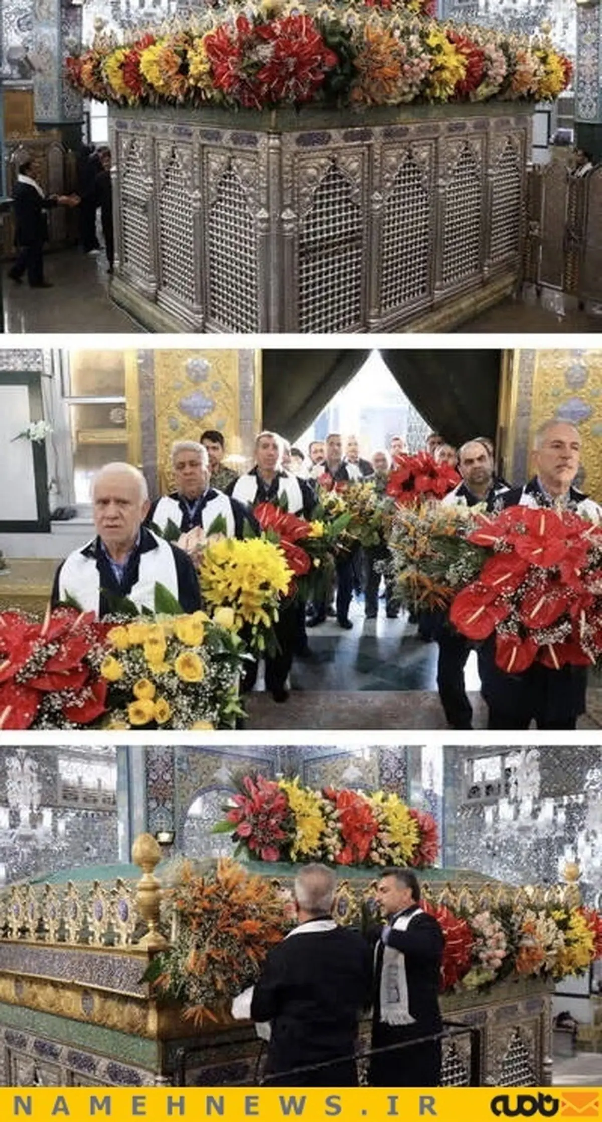 گل آرایی حرم حضرت زینب (س)/ عکس