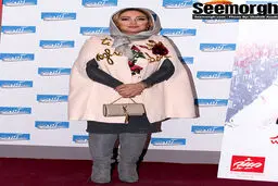 پوشش متفاوت الهام حمیدی در اکران فیلم ما همه گناهکاریم