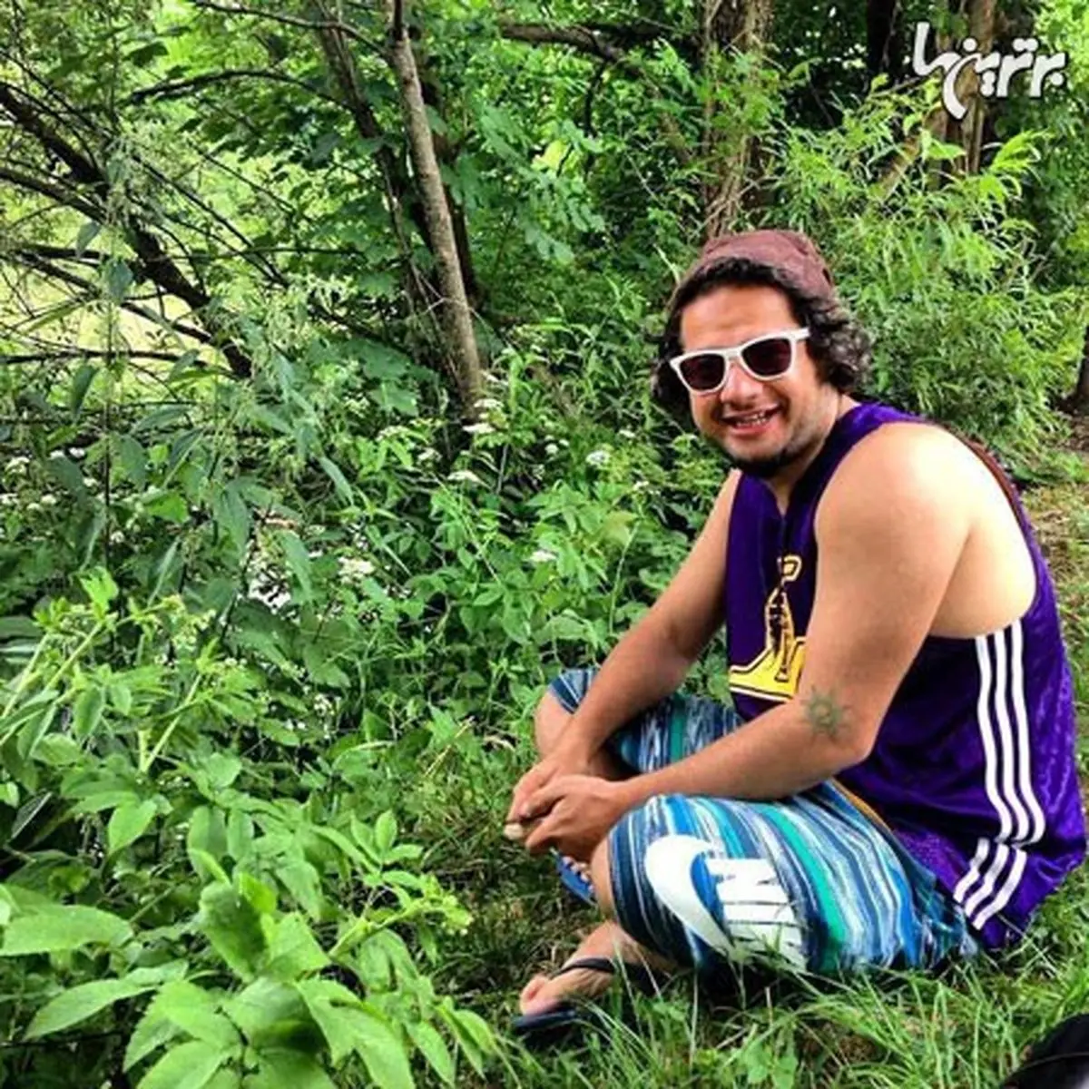 بازیگر خندان در جنگل‌های شمال/عکس