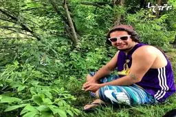 بازیگر خندان در جنگل‌های شمال/عکس