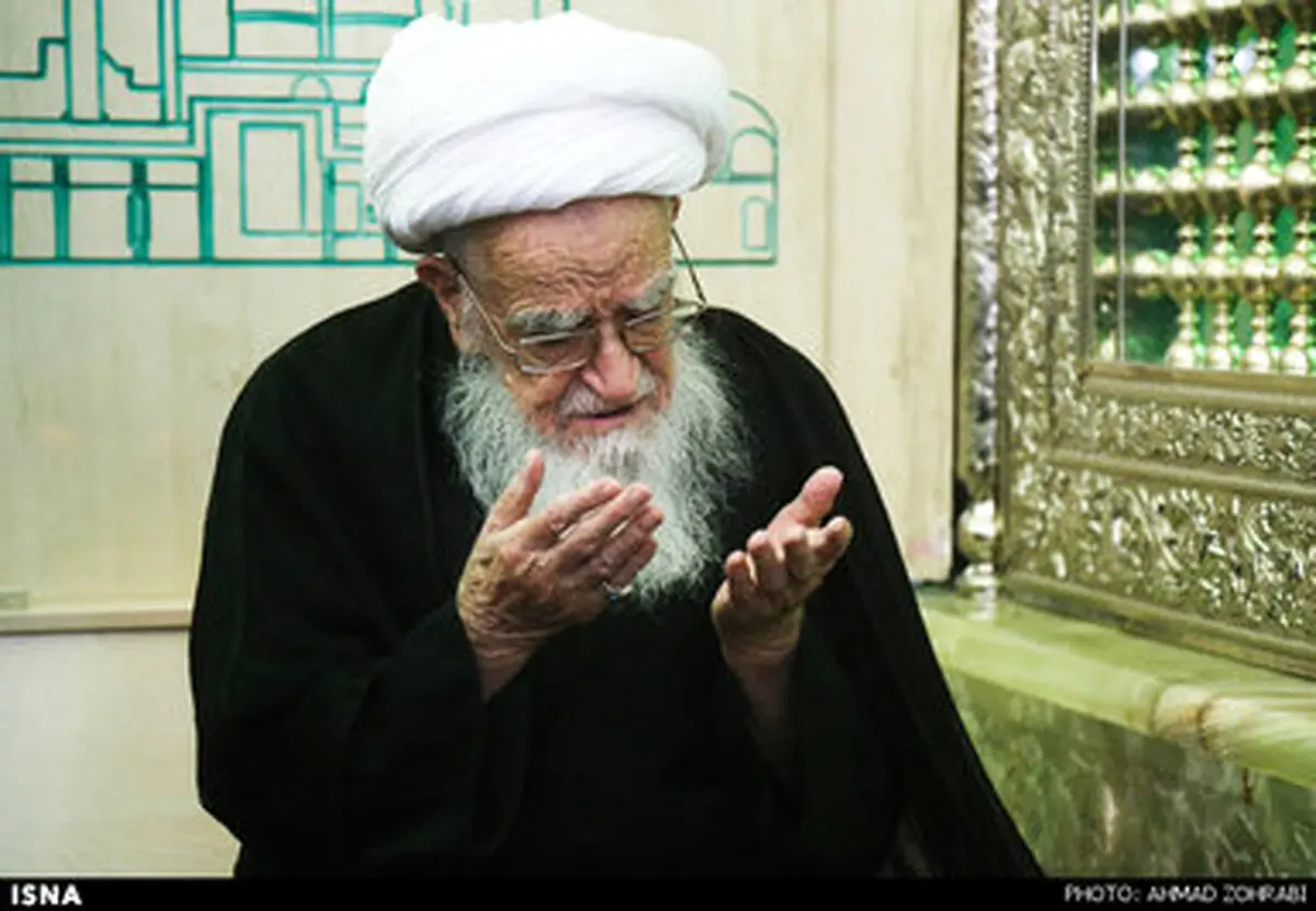 حضور آیت الله صافی در مرقد امام زاده موسی، فرزند امام جواد (ع)/تصاویر