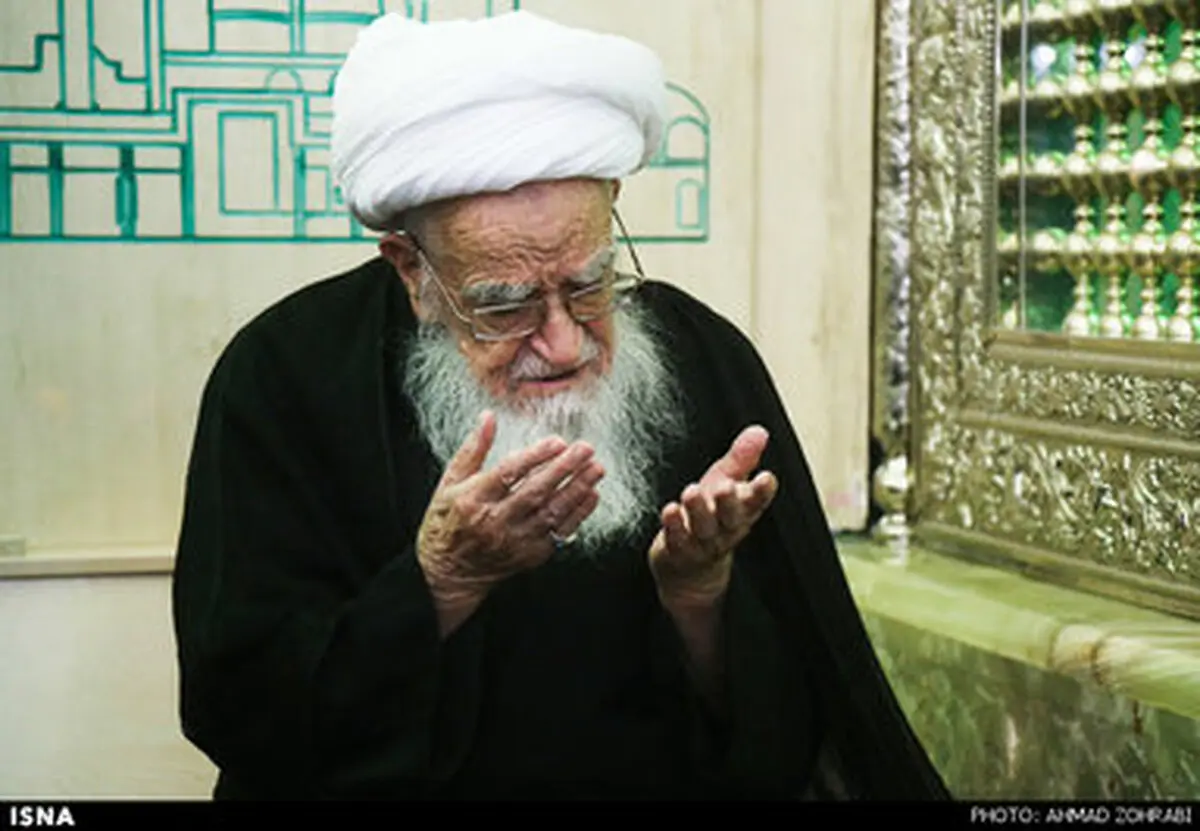 حضور آیت الله صافی در مرقد امام زاده موسی، فرزند امام جواد (ع)/تصاویر