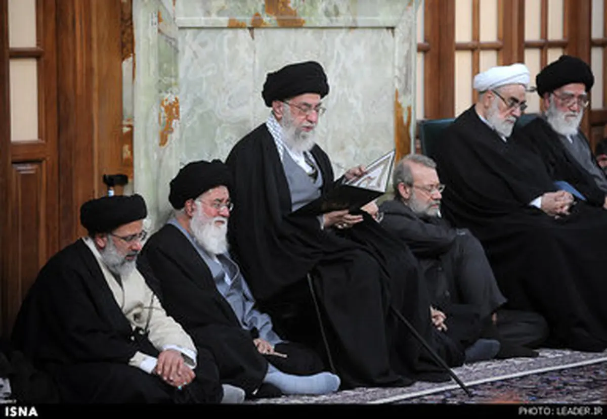 مراسم ترحیم مرحوم طبسی با حضور رهبری/تصاویر