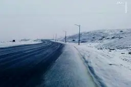 بارش شدید برف در گردنه حیران/عکس
