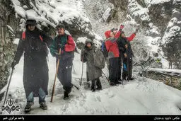 تصاویری از  برف کوهستان های تهران