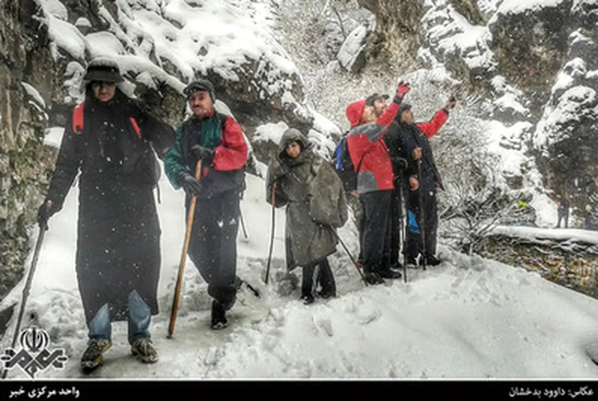 تصاویری از  برف کوهستان های تهران