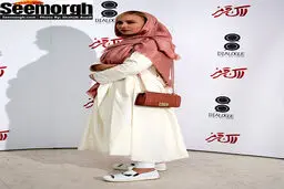 ظاهر آنا نعمتی و نگین صدق گویا در اکران فیلم لاک قرمز