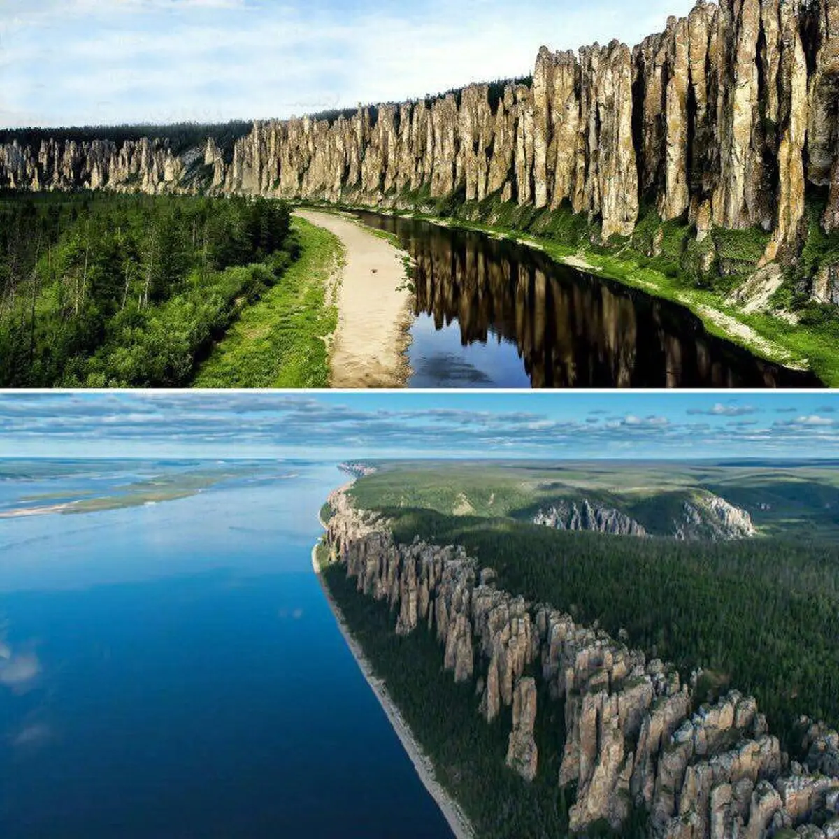 تصویری فوق العاده زیبا از جنگل سنگهای لنا / عکس