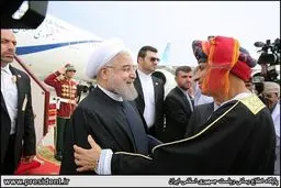حواشی ورود رییس جمهور به عمان/تصاویر