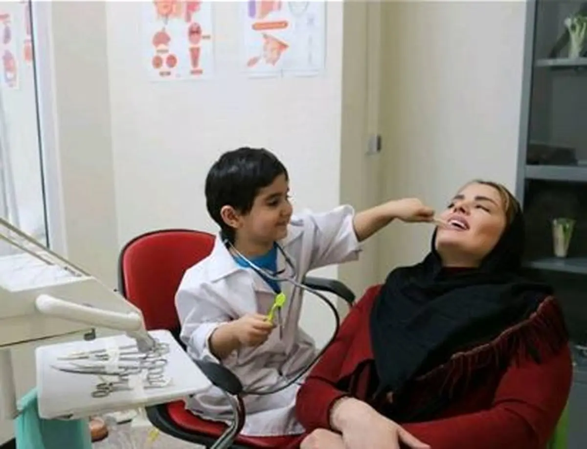 سپیده خداوردی اولین بیمار پسرش شد/ عکس