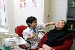 سپیده خداوردی اولین بیمار پسرش شد/ عکس