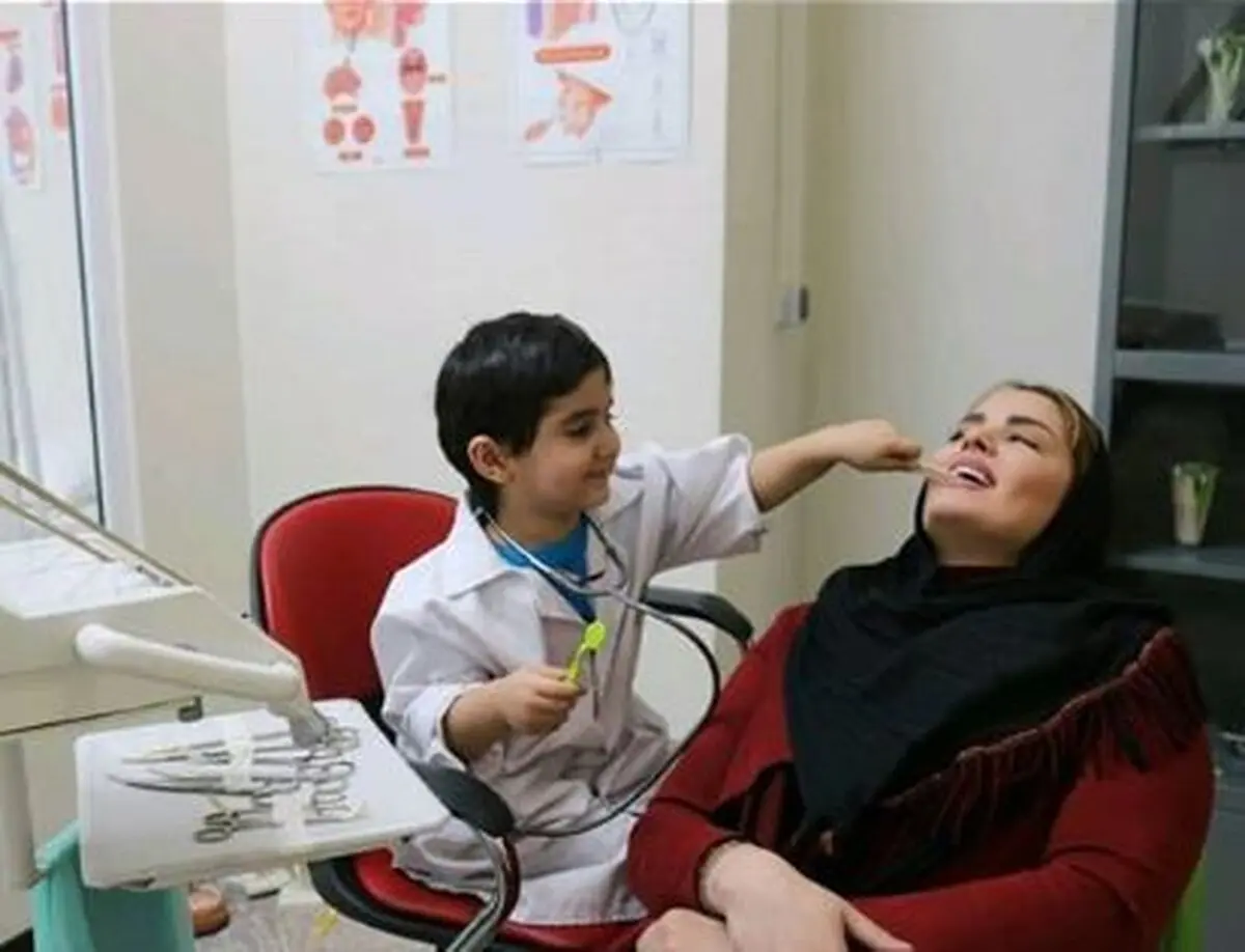 سپیده خداوردی اولین بیمار پسرش شد/ عکس