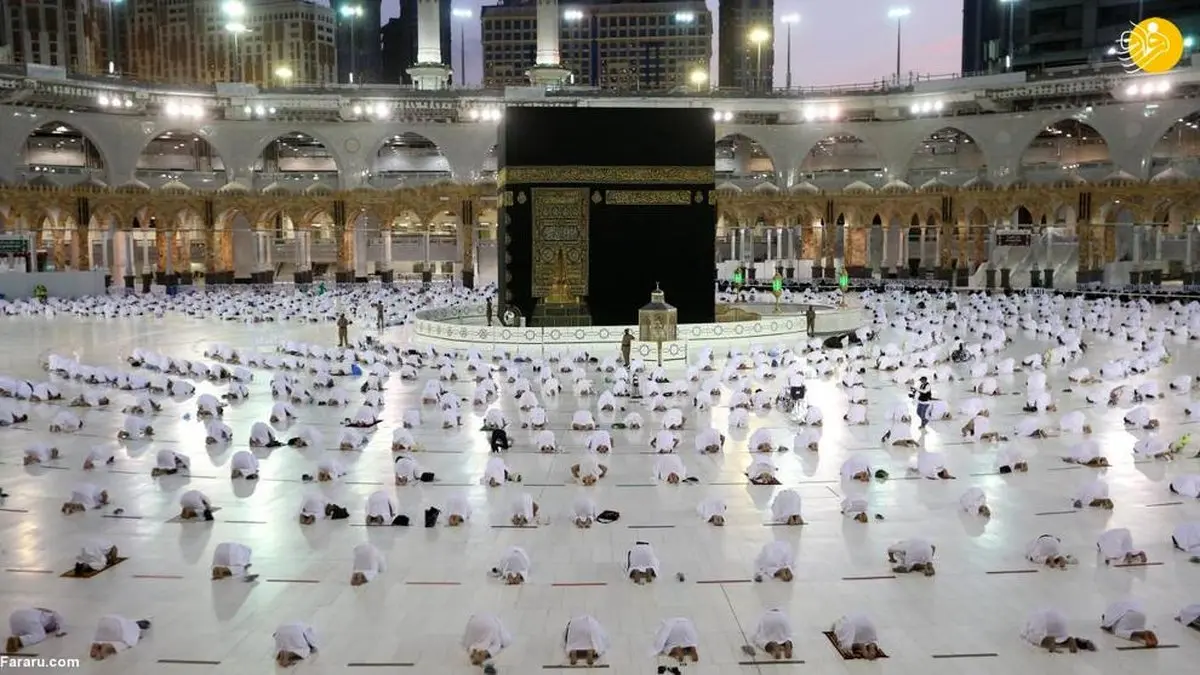 تصاویر دیده نشده و زیبا از نماز در خانه خدا در اولین روز ماه رمضان