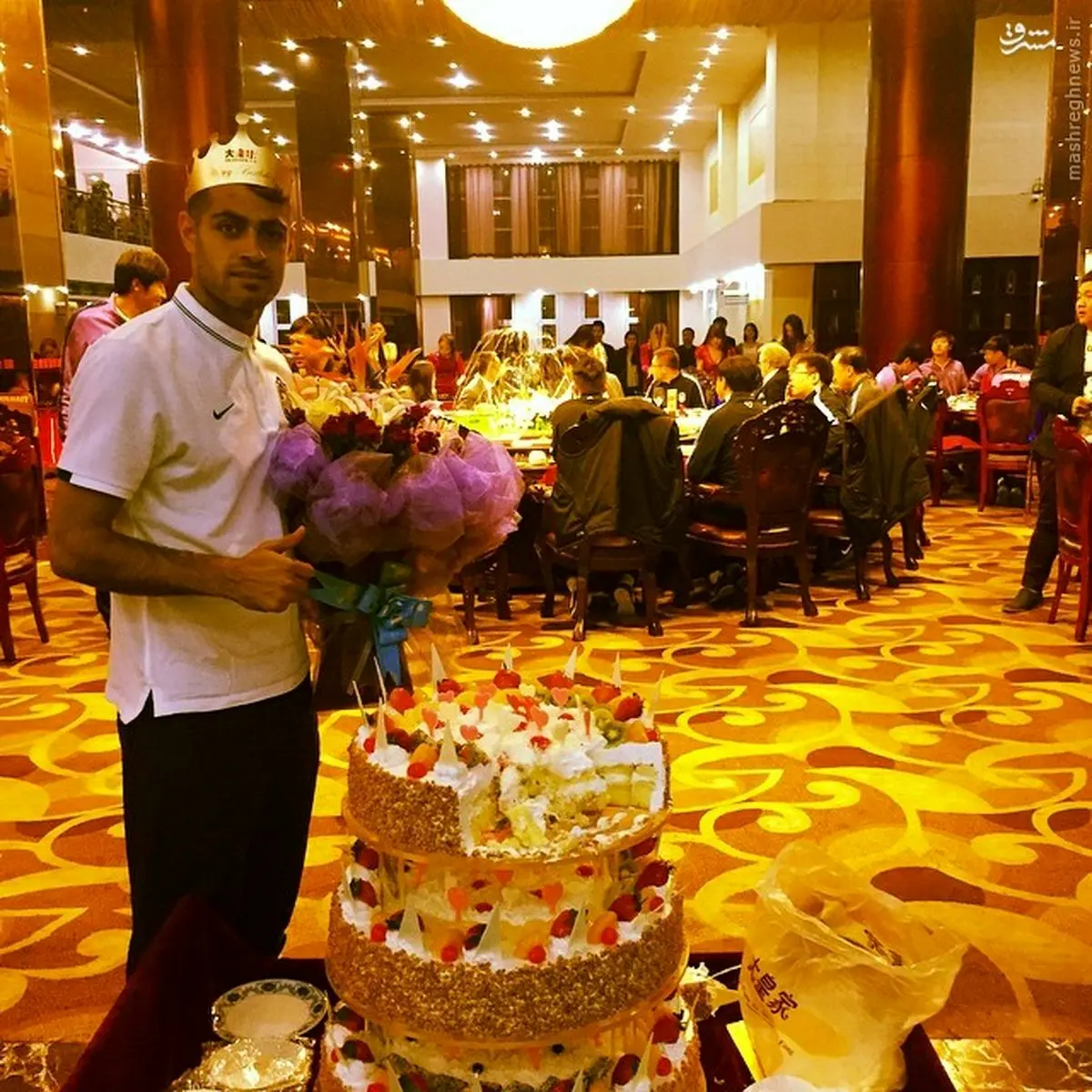 جشن باشكوه باشگاه چینی برای پورعلی‌گنجی/عکس