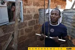 بدنسازی با آهن پاره و لاستیک پنچر+تصاویر