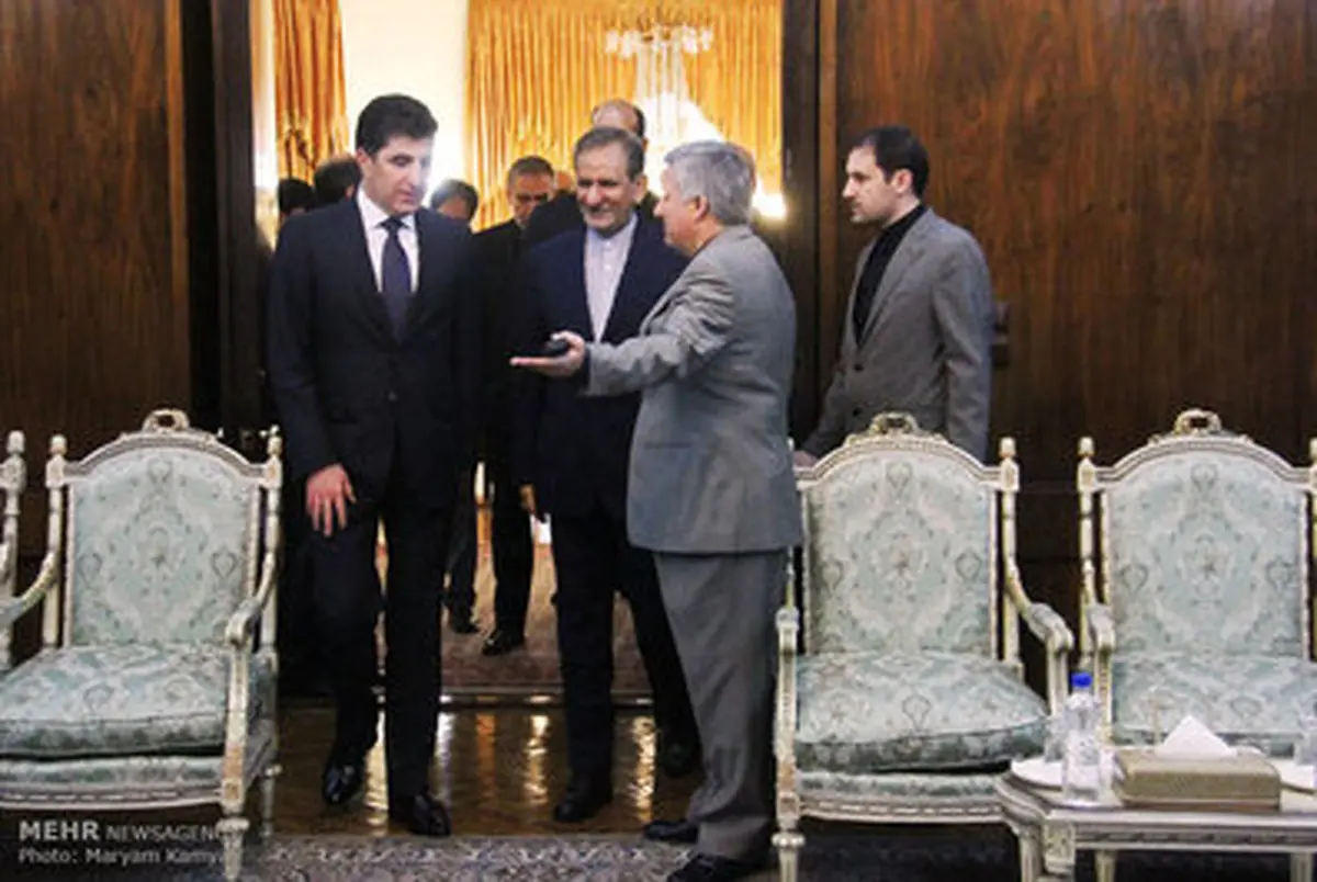 دیدار نخست وزیر اقلیم کردستان عراق با جهانگیری/تصاویر