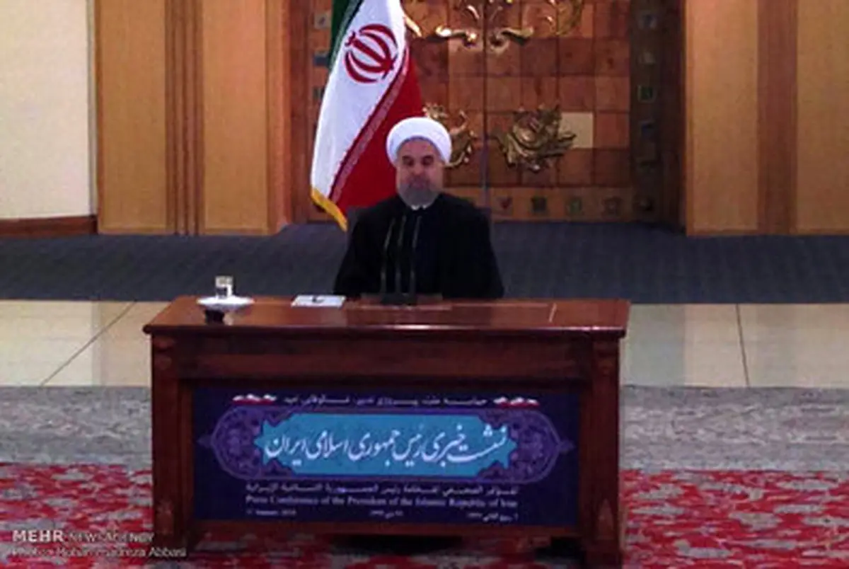 نشست خبری رئیس جمهور/ تصاویر