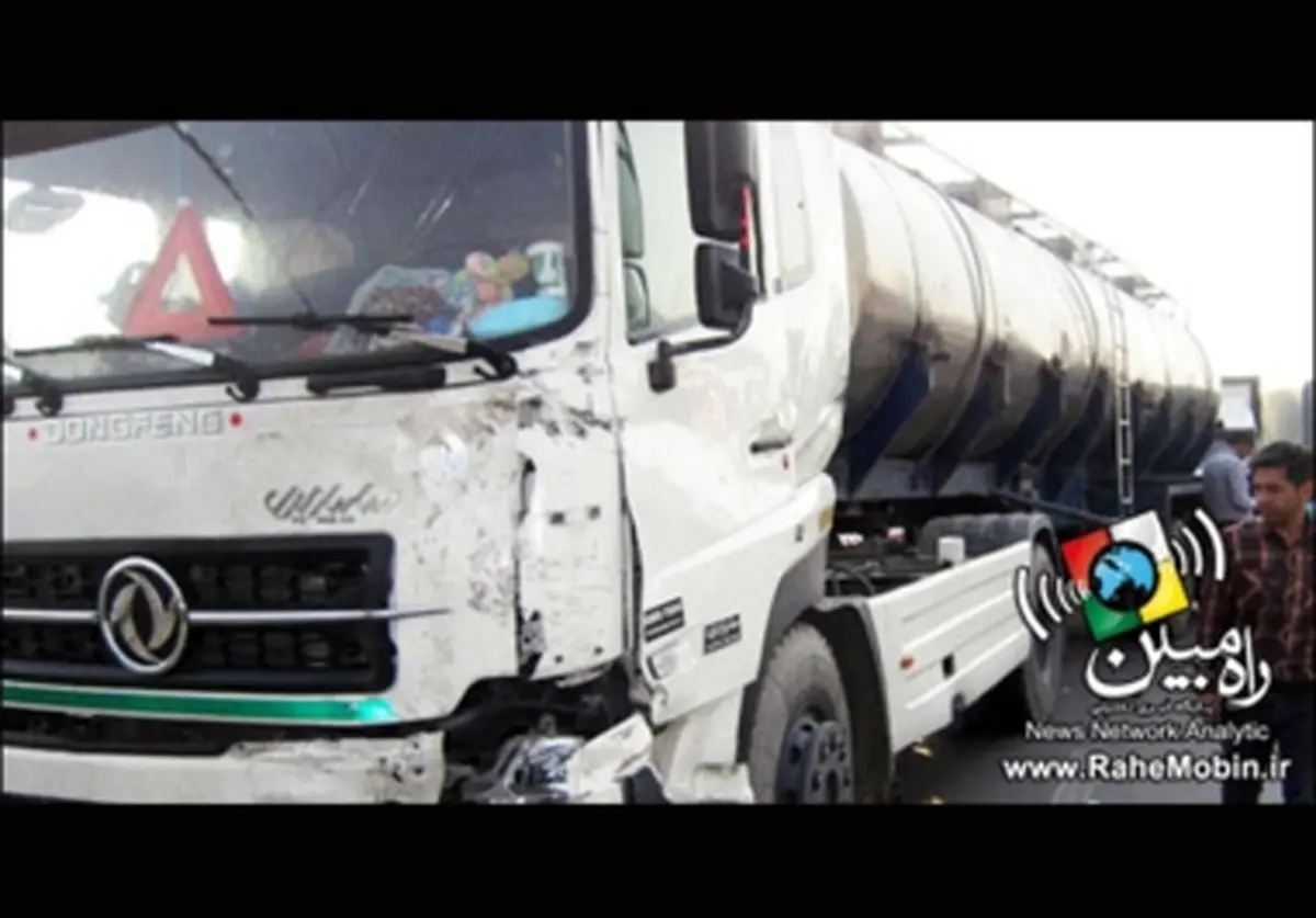 تصاویر دلخراش از تصادف تریلی و پراید!