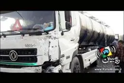 تصاویر دلخراش از تصادف تریلی و پراید!