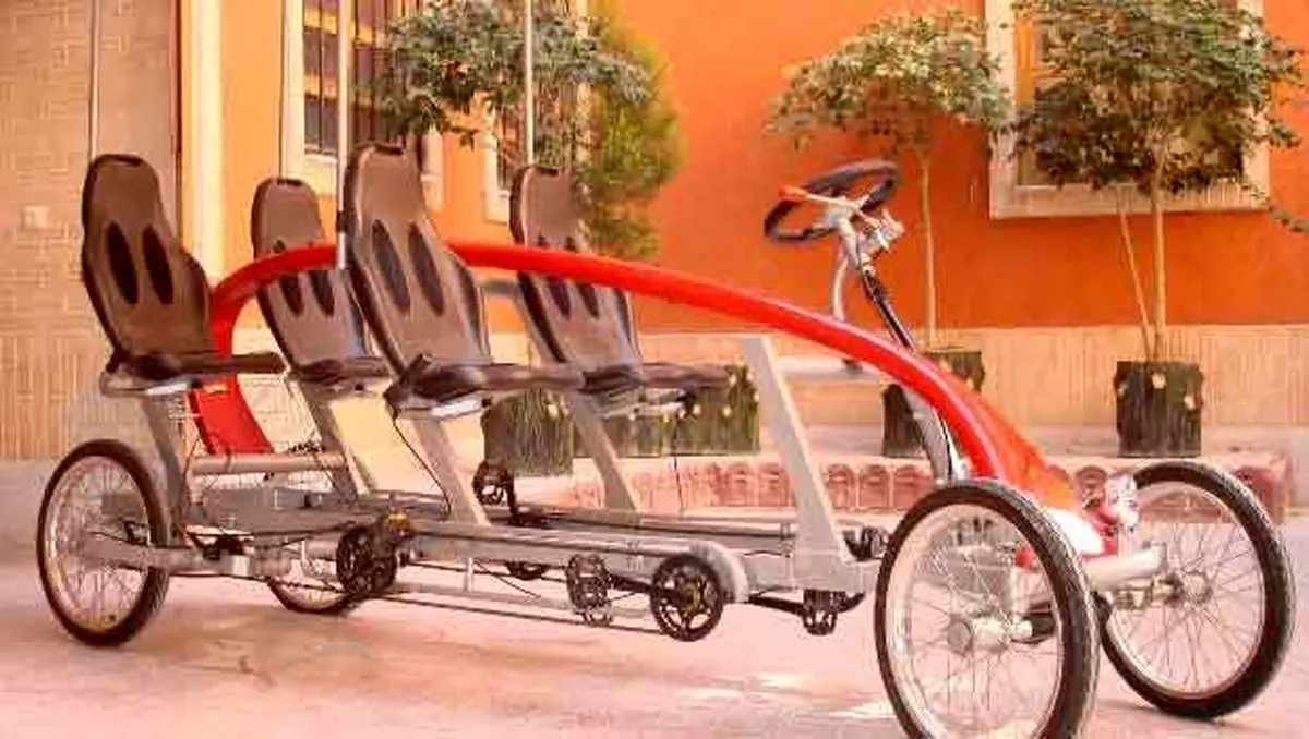 رونمایی از نخستین تاکسی پدالی کشور (+عکس)