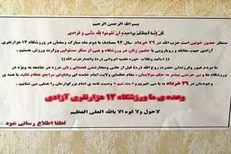 فراخوان حضور خونین در آزادی برای مقابله با ورود زنان به سالن والیبال! + عکس