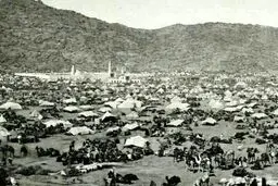 عربستان ۱۸۸۹؛ تصویری از اسکان زائران در مکه