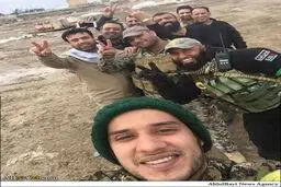 سلفی رزمندگان عراقی در میدان جنگ