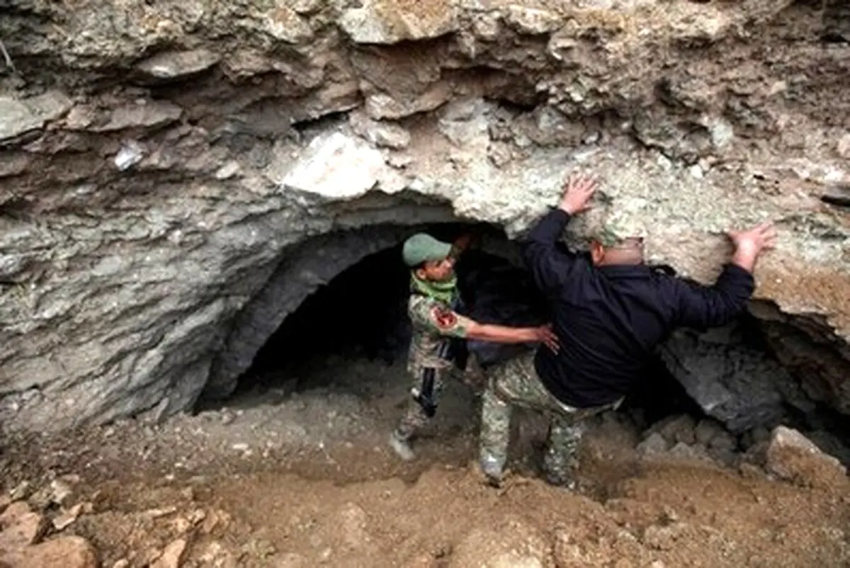 کشف پادگان زیرزمینی داعش در موصل/تصاویر