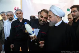 بازدید سرزده رییس جمهور از شرکت شیر پگاه/ تصاویر