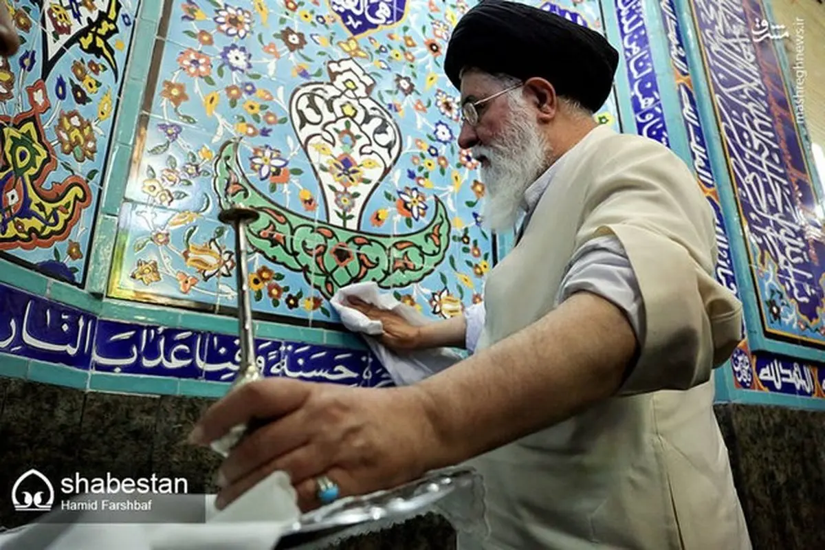 آیت الله علم الهدی در آیین غبارروبی مساجد/عکس