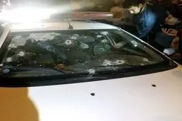 تیراندازی مرگبار به خودروی ماموران خوزستانی/ عکس