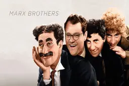 کاریکاتور / رامبد جوان در میان برادران مارکس!