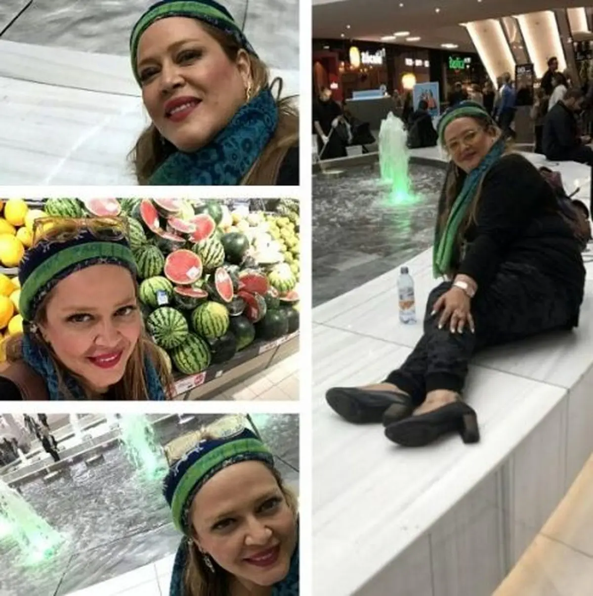 سوژه شدن ژست های بهاره رهنما در سفرش به سوئد! عکس