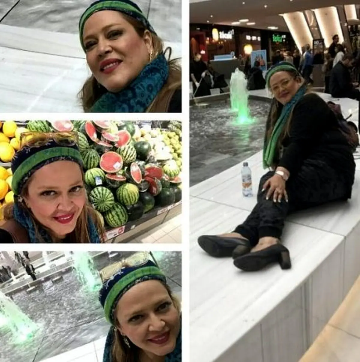 سوژه شدن ژست های بهاره رهنما در سفرش به سوئد! عکس