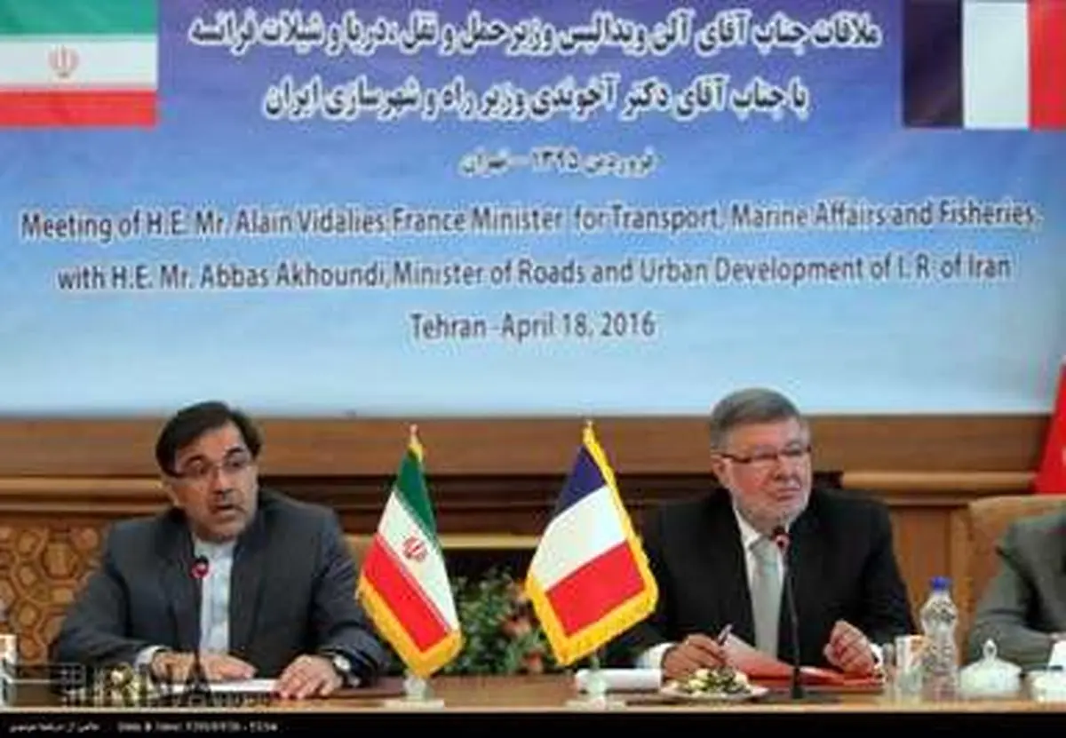 دیدار وزیر حمل و نقل فرانسه با وزیر راه و شهرسازی/ تصاویر