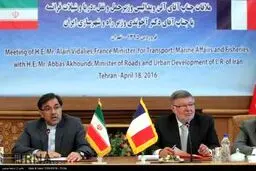 دیدار وزیر حمل و نقل فرانسه با وزیر راه و شهرسازی/ تصاویر