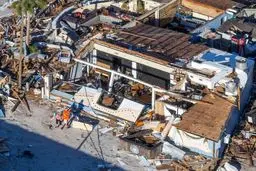 تصاویر هوایی از میزان خسارت طوفان در فلوریدا /تصاویر