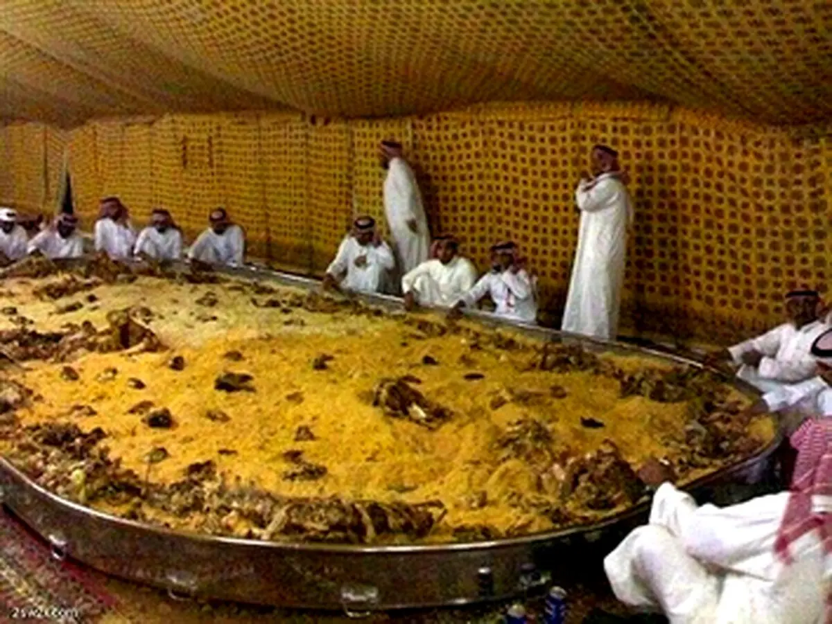 سفره پلو گوشت/عکس