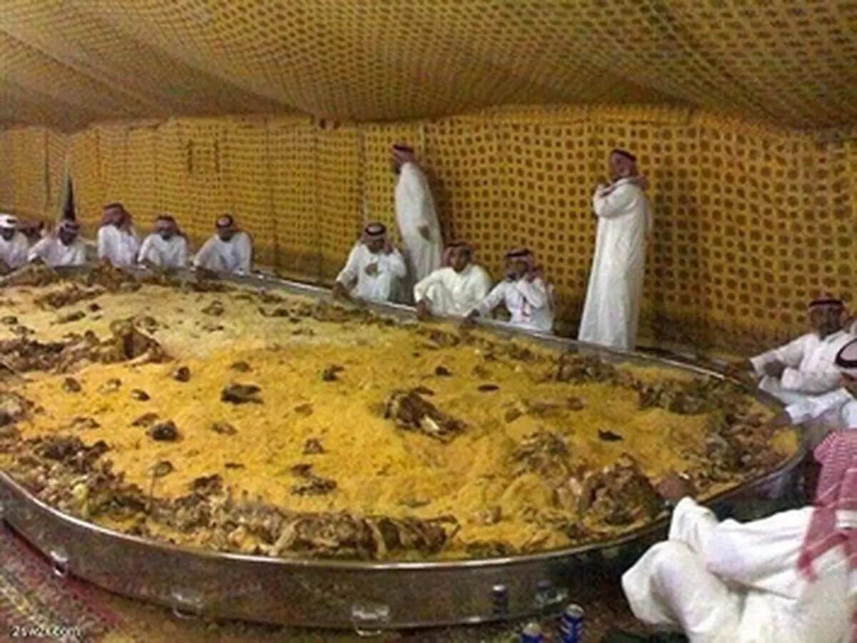 سفره پلو گوشت/عکس