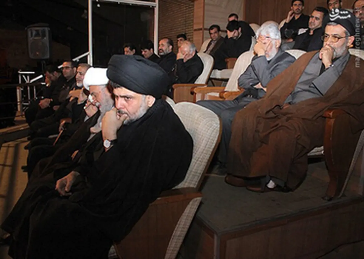 تصاویر حضور مقتدا صدر در یکی از هیئات قم