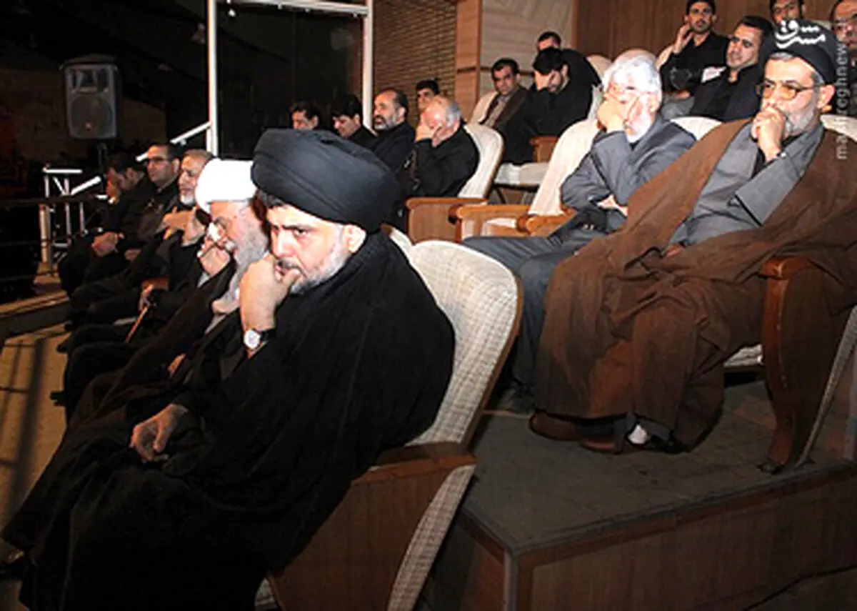 تصاویر حضور مقتدا صدر در یکی از هیئات قم