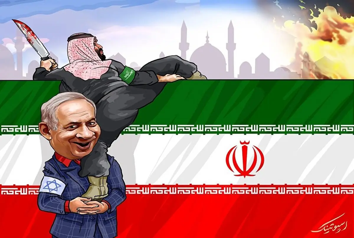 آمریکا و اسرائیل حامیان حادثه تروریستی اهواز / کاریکاتور