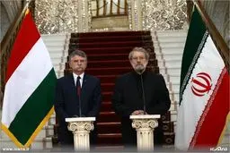 حواشی دیدار لاریجانی و همتای مجارستانی اش/تصاویر