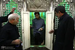 همایش شب شعر و غبار روبی حرم مطهر حضرت عبدالعظیم الحسنی (ع)/تصاویر