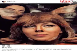 لیلا اوتادی با پوشش و گریم آهو در نمایش پیشونی طلا/ عکس