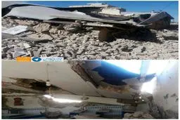 تصویری از مدرسه تخریب شده در سرپل ذهاب